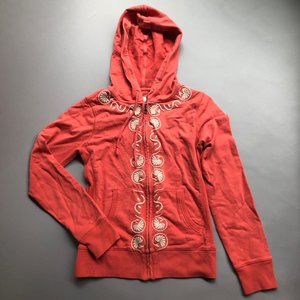 J. Crew Orange-Red Hoodie Size Small